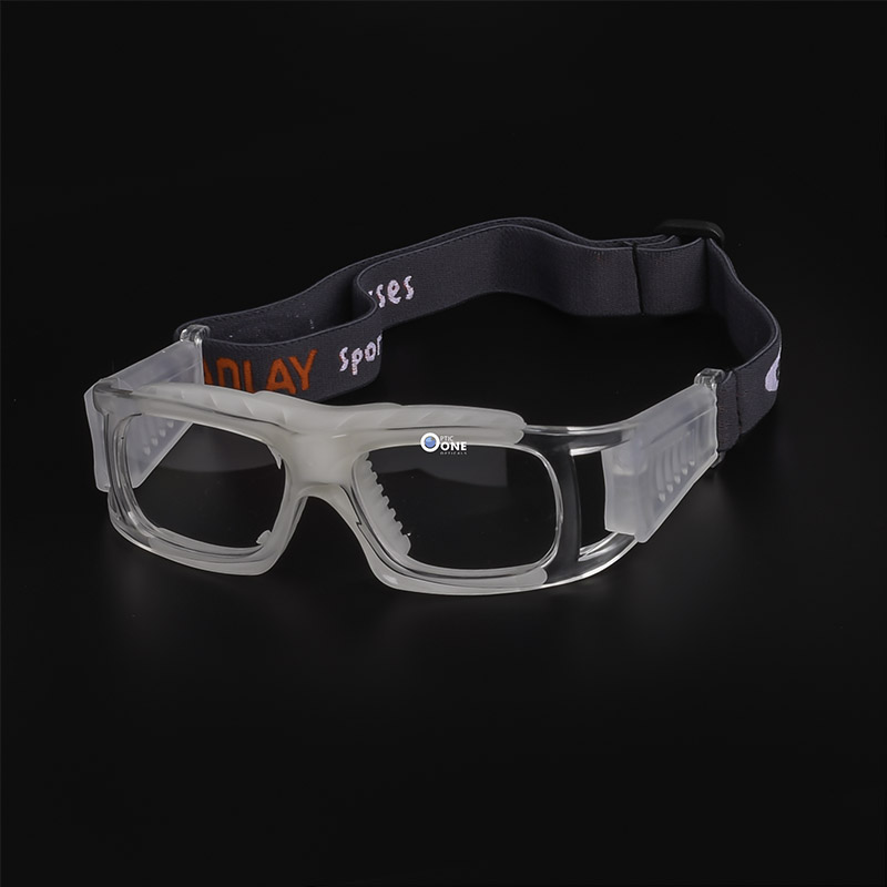 Sports Basketball Goggles with Prescription | Prescription Sports Goggles | Size Medium + | 853 CLEAR