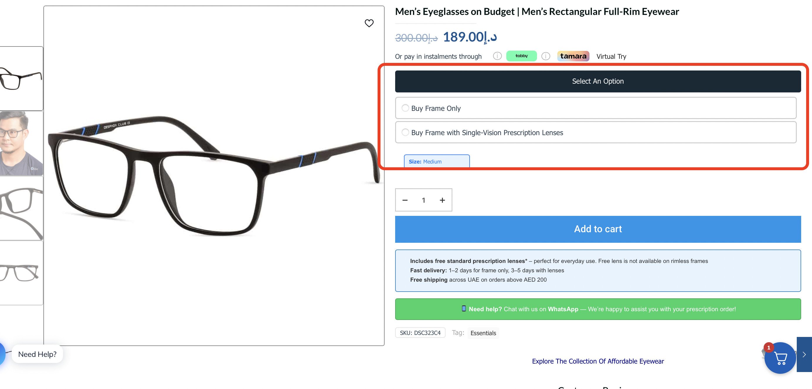 product page Screenshot