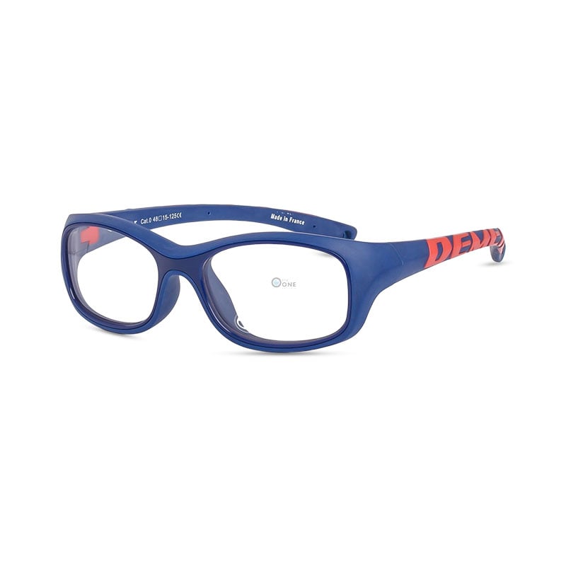 Lightweight, Soft Rubber Prescription Sports Glasses for Kids | Demetz  Softness R  | Dark Blue ( Size - 48mm)