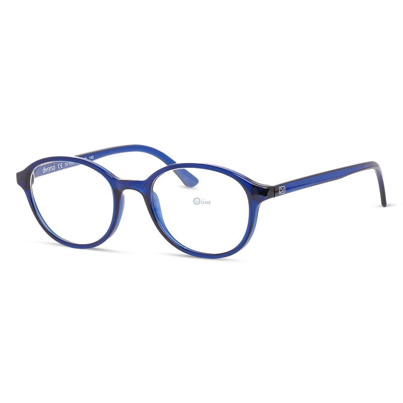 Diverso Lightweight , Durable Oval Glasses for Kids & Teens Blue