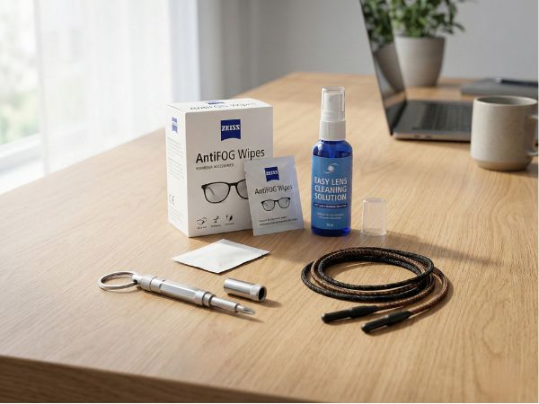 Eyeglasses Accessories UAE - Cases, Chains & Cleaning