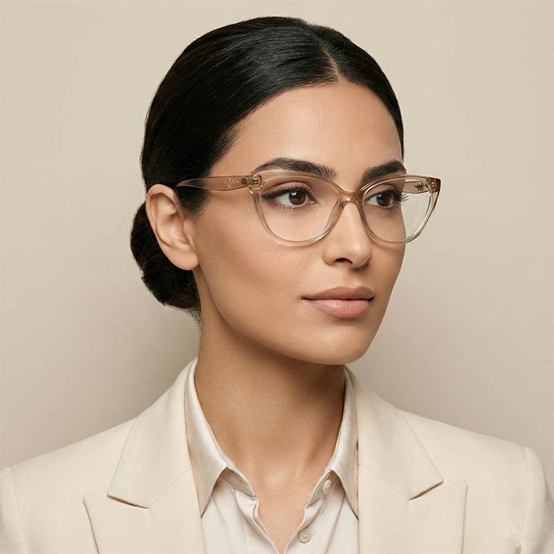 Ralph Women's Cat-Eye Glasses RA7135 Transparent Brown 53 mm - Image 2