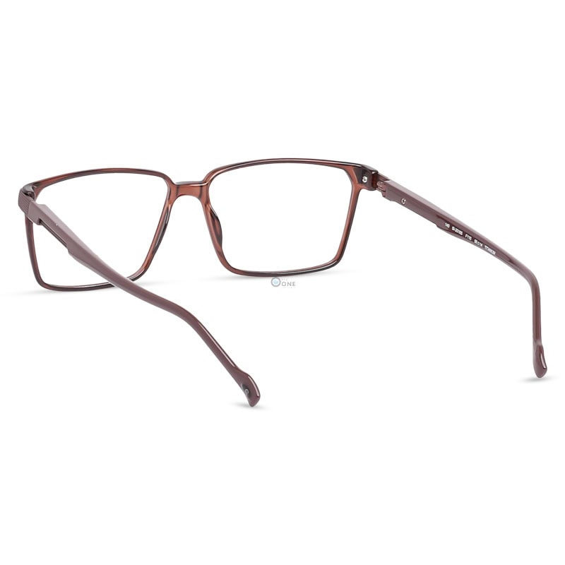Stepper Men's SI20165 Large Titanium Full‑Rim Rectangular Eyeglasses – Transparent Brown - Image 5