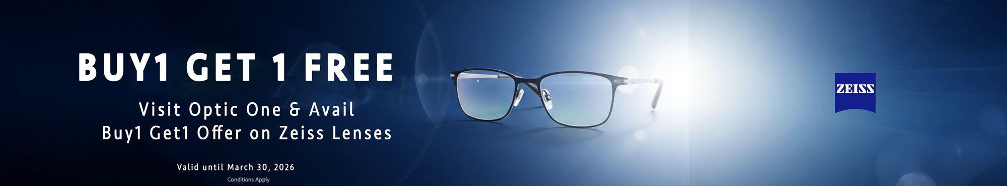 ZEISS Buy 1 Get 1 Offer - Optic One Abu Dhabi