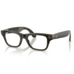 Rayban META Gen 2 Blayzer RW7001 8530 Transparent Dark Olive, 54mm Size