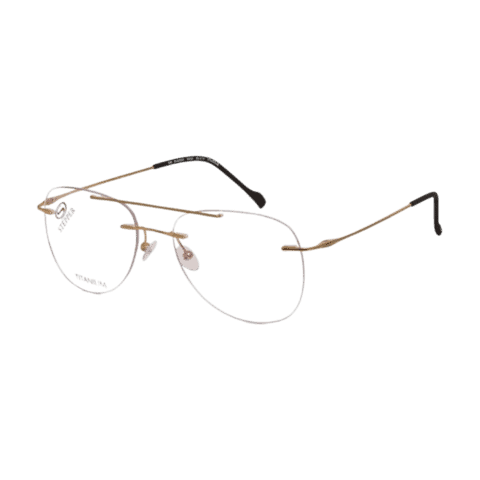 Rimless titanium glasses