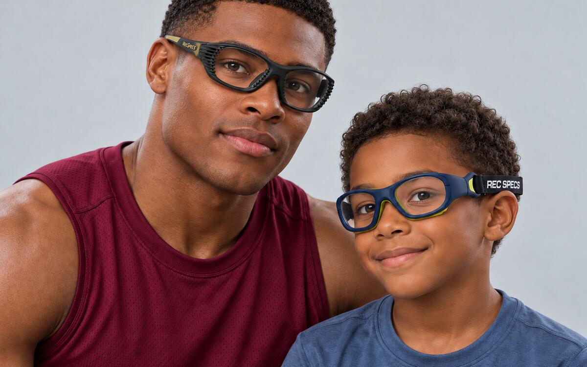 Prescription sports goggles for football and basketball