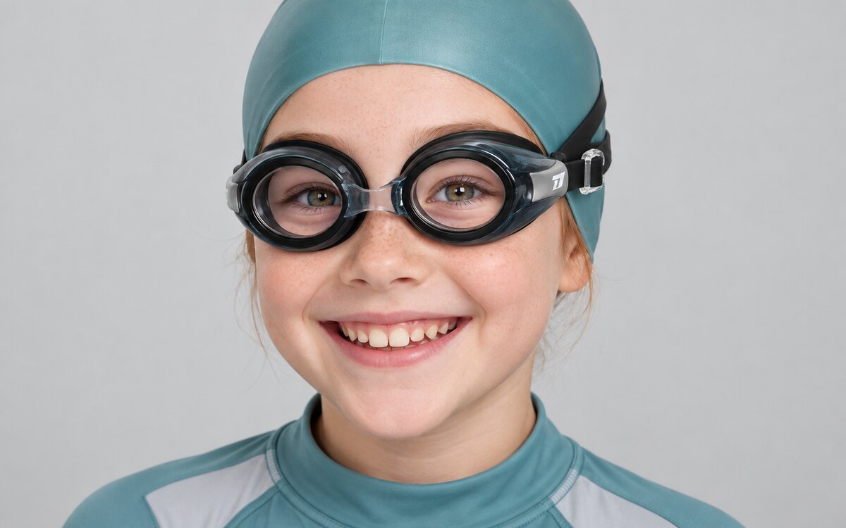 Prescription swimming goggles